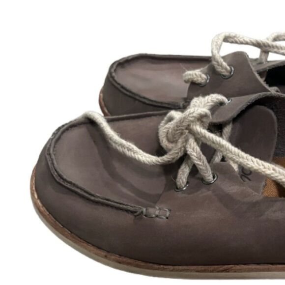 Olukai Moku Dede Leather Loafer Boat Shoe Convertible Back Tan Womens Sz 6.5 - Picture 3 of 6